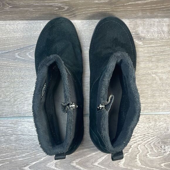 Columbia Omni-Heat Shorty Waterproof Black Suede Women’s Sz 9 Winter Snow Boots - Picture 5 of 13